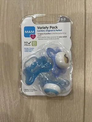 MAM Variety 3 Pack 0-3 Months Pacifier. BPA/BPS Free • $9.99