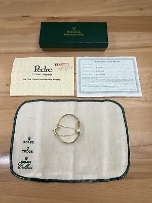 Vintage 14k Yellow Gold Rolex 17 Jewels Dress Watch Original Box & Papers- AS IS • $1799.99