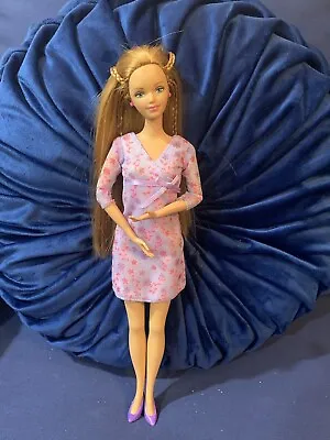 Happy Family Barbie Pregnant Midge And Baby 2002 No Baby Bump Mattel • $59.99