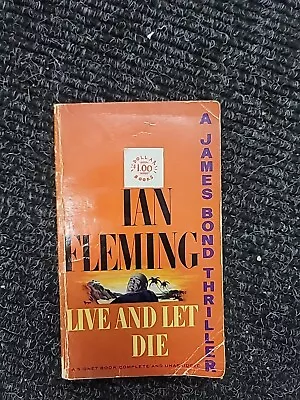 LIVE AND LET DIE JAMES BOND 007 THRILLER By Ian Fleming 1954 Signet Books 1st Ed • $44