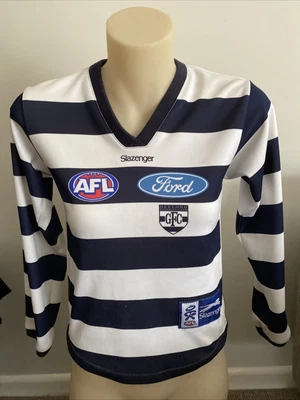 $23 • Buy GEELONG CATS AFL FOOTBALL SIZE  8 CHILDS  LONG SLEEVE Guernsey /JUMPER. Signed