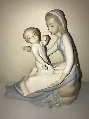 Lladro Zaphir Porcelain Figurine “Mom & Boy” - Made In Spain • $49.99