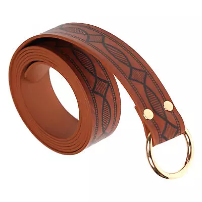 Medieval Viking Belt Renaissance Knight Belt Embossed PU Leather O Ring Belt • $14.07