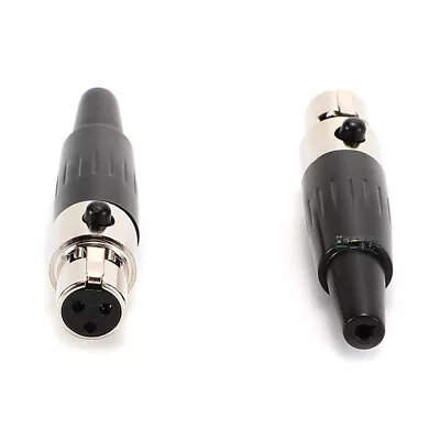 Mini XLR Plug Socket Connector 3/4 Pole Male Female Solder Audio Microphone Plug • $3.15