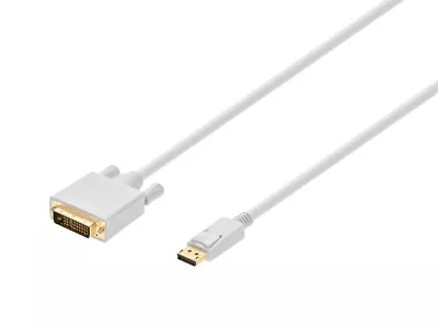 Monoprice 6ft 28AWG DisplayPort To DVI Cable White • $10.98