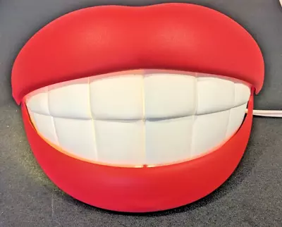 Vintage IKEA Flabb Lamp Light Lips Mouth Teeth Table Wall Hanging RARE Vintage • $115