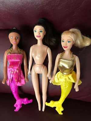 Lot Of 3 Greenbriar Dolls: 2 Are Mermaids And 1 Is A Fashion Doll About 11 In • $10