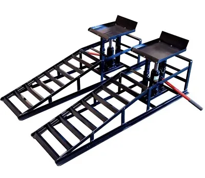 Hydraulic Vehicle Ramps 10000lb.Capacity Portable Car Repair  • $199.95