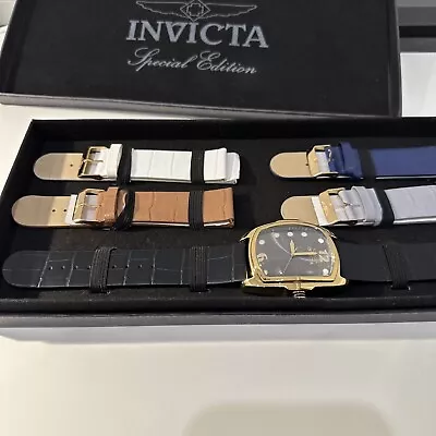 INVICTA LUPAH SPECIAL EDITION WATCH #35377 - 5 Wrist Bands ~Original Box ~ Men • $117.59