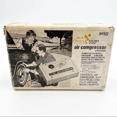 Vintage Sears Air Compressor With Box • $49