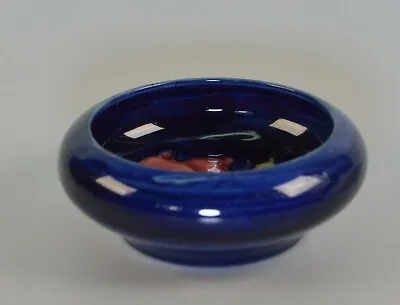 £90 • Buy Small Moorcroft Bowl Cobalt Blue Decorated With The Fuschia Pattern 11.5cm 