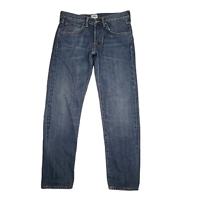 Edwin Red Selvedge Jeans ED-55 Regular Tapered Japanese Cloth Denim Blue W32 L29 • £33.99