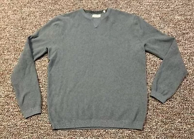 Linksoul V-Neck Pullover Golf Sweater Mens Large Gray Stretch  • $19.99