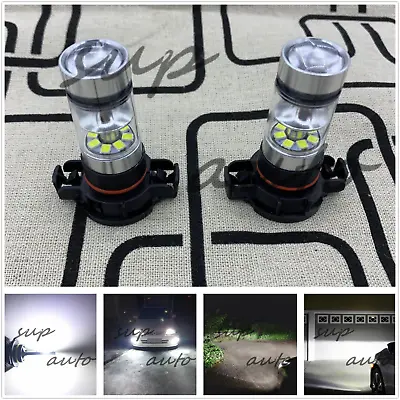 5202 PS24WFF  LED Fog Light Conversion Kit Bulb Super Bright 6000K White 55W • $15.99