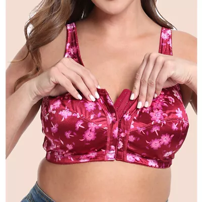 Front Closure Large Size Womens Bras Breathable Sexy Lingerie Full Cup Brassiere • $14.99