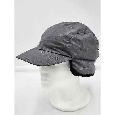 Eddie Bauer Hat Goose Down Trapper Cap Large Gray Warm Winter Insulated Headwear • $31.99