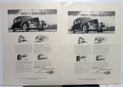 $13.30 • Buy 1940 Lincoln Zephyr V12 Sedan Third Kind Of Engine Ad Proof