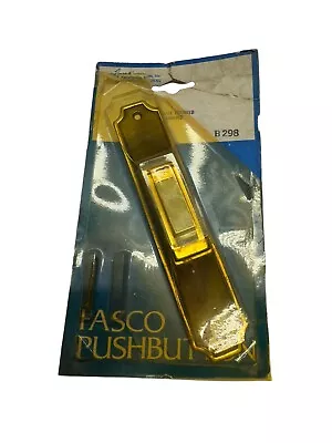 Vintage Fasco B298 Pushbutton Lighted Door Bell - Gold Finish 010-7102-00 NOS • $18.99