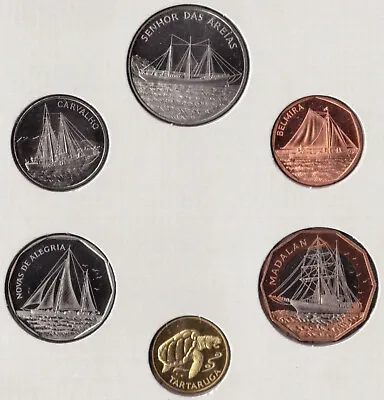 CAPE VERDE Ship/Boats Official Mint Set Of 6 Coins 1994 BU (Brilliant UNC) • $49.99