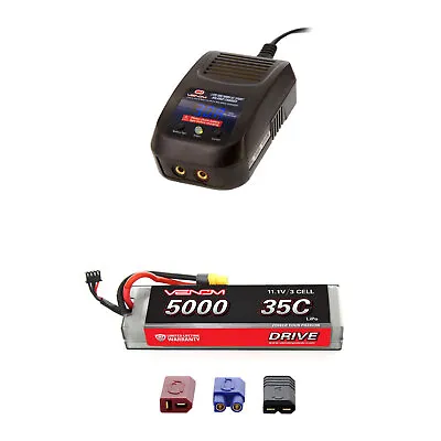 Venom 35C 3S 11.1v 5000mAh LiPo Hardcase Battery And Sport Charger Combo • $138.48