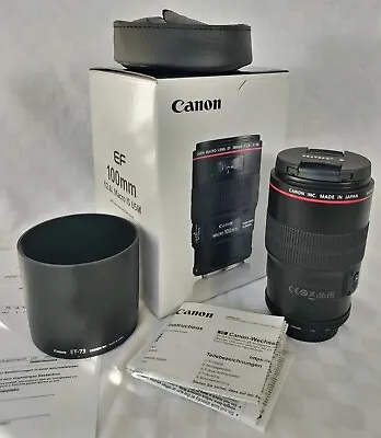 Canon EF 100mm F2.8 L Macro IS USM - Great Condition • £689.99