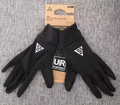 Nike ACG Dri-Fit Lightweight Gloves Black Unisex Medium • $34.99