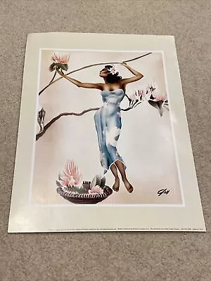 Woman Vintage Tropical Hawaiian Poster 100 Prints • $42