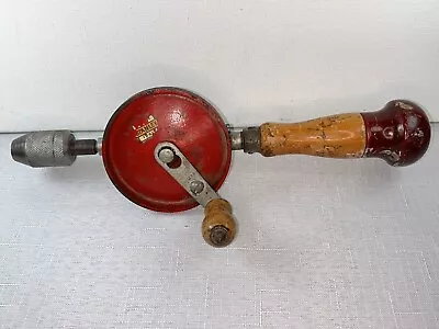 Vtg Stanley Defiance  No. 1220 Egg Beater Hand Crank Drill USA Woodworking Tool • $25.50