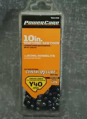 PowerCare Y40 10  SEMI CHISEL SAW CHAIN Pole Saw Pruner Echo/Ryobi/Husqv 463-039 • $11.89