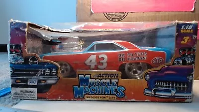 2005 NASCAR Action Muscle Machines '68 Hemi Dart 1:18 Blue And Red W/Box China • $37