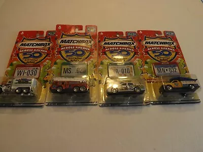 Matchbox Across America 50th Birthday Series WI MN MSand VA. • $16