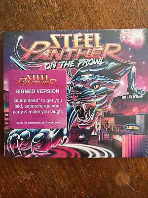 Steel Panther  Cd On The Prowl With Signed Art Card Signed By Band 2023 • $89.99