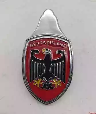 VOLKSWAGEN Deutchsland Emblem Hood Badge For VW Type1 Beetle Bug Red • $45.50