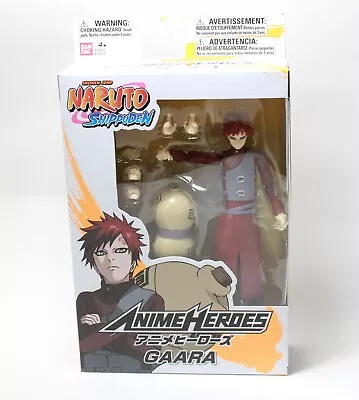 Naruto Shippuden Gaara W/ Gourd Bag - 6.5  Action Figure Bandai Anime Heroes • $24.99