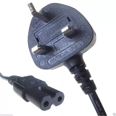  ORIGINAL UK 2 PIn Power Lead Cable Cord For Silver Viscount Sewing Machines • £6.39