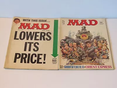 Mad Magazine Vintage Set 2 Consecutive Issues #178 - Oct/1975 #179 - Dec/1975 • $18