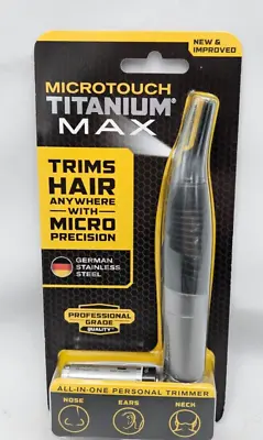 Microtouch Titanium Max Personal Trimmer For Nose Ears Neck Stainless Steel NEW • $15.99