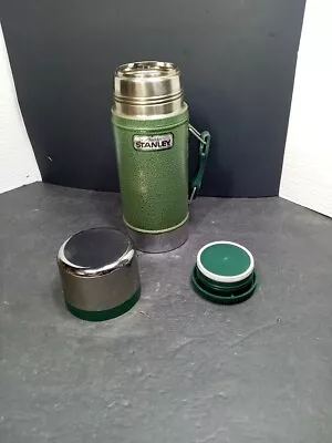 ❤️ NICE VTG Stanley Aladdin Green Vacuum Bottle Thermos  Quart Vintage USA  • $21.99