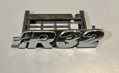 $51 • Buy VW Golf MK4 MK5 Front Grill CHROME BLACK R32 Badge Emblem 1J6853679DPWV Genuine