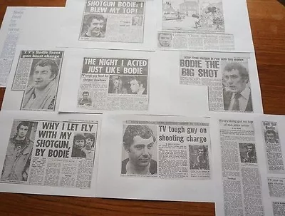 1981 Lewis Collins Bodie Professionals Interview Courtcase Newspaper 13 Articles • £7.99