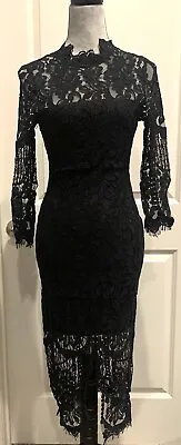 Nwt Anthropologie Yumi Kim Msrp $215 Lace Maxi Dress Xs Black • $65