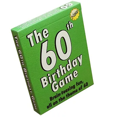 £6.99 • Buy The 60th Birthday Game: A Unique 60th Birthday Gift For Men Or Women