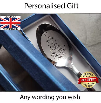 £5.94 • Buy Personalised Tea Coffee Spoon Lover Gift Idea Romantic Memorable Unique Surprise
