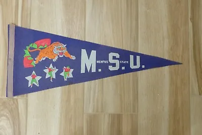 Pennant Felt Memphis State  Rare And Hard To Fine Super Nice  Full Size  Nice • $140