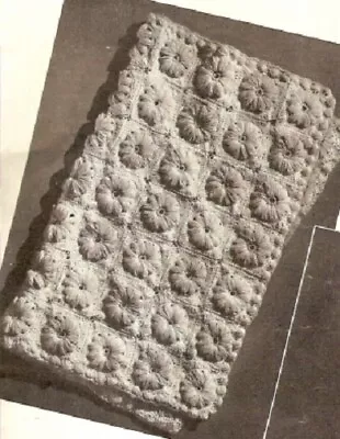 Vintage Crochet Baby Afghan Blanket PATTERN ONLY • $4.95