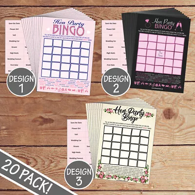 HEN NIGHT DO BINGO - HEN PARTY GAME - 20 PLAYER - Like Willy Bingo! • £3.99