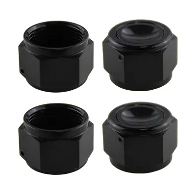 4PCS Aluminum Adapter Female Flare Cap/Plug/Nut Fitting AN16 1'5/16 -12 SAE BK  • £23.40