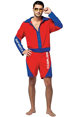 Baywatch Male Lifeguard Swim Suit Adult Costume • $38.01