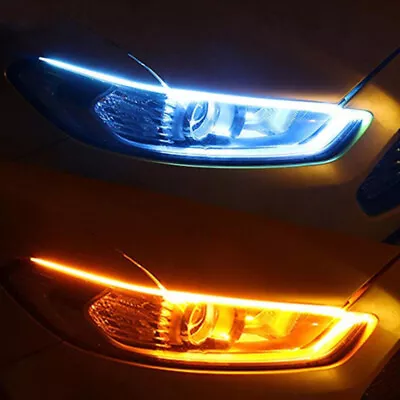 $13.79 • Buy Car Accessories Led Strip Daytime Running Light Turn Signal Lamp 2Pcs