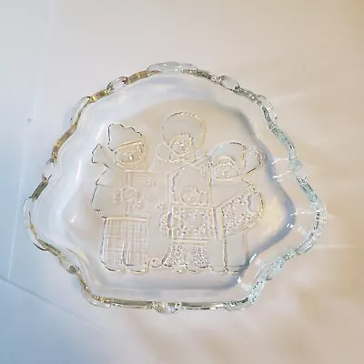 Celebrations By MIKASA Crystal Candy Dish Christmas Carolers Collection No Box • $10.82